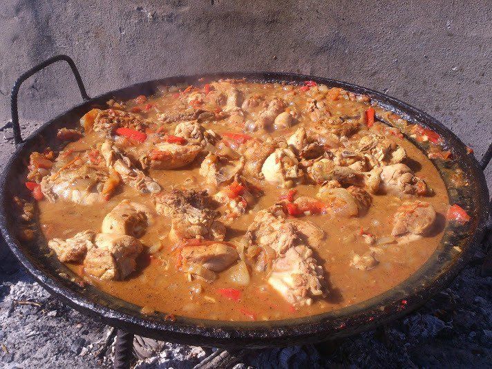 Pollo al disco - Recetas de Cocina