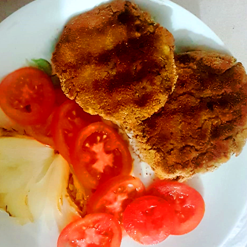 Veggie burguer de Poroto al horno