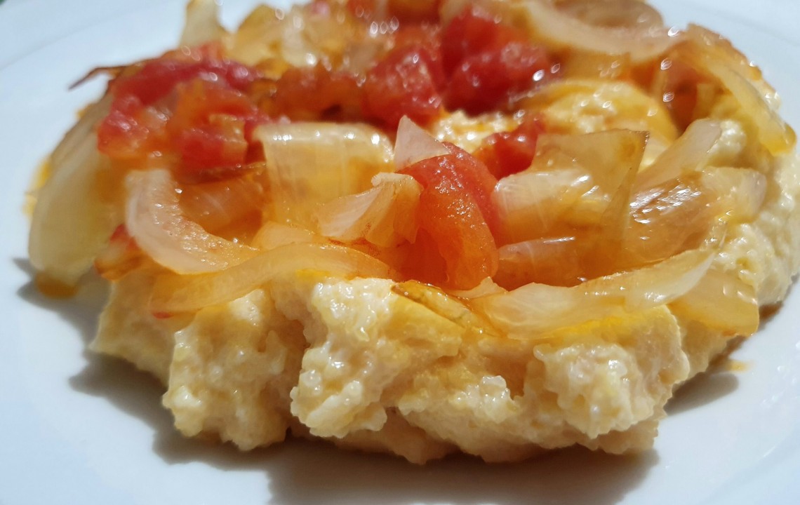 Polenta con verduras! 🤤 Liviano y al natural