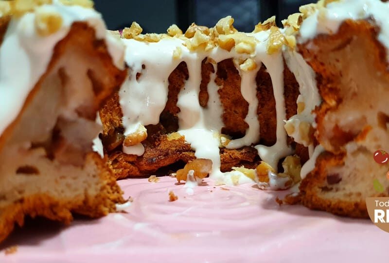 Budin de pera y manzana Sin Gluten y Sin Lactosa